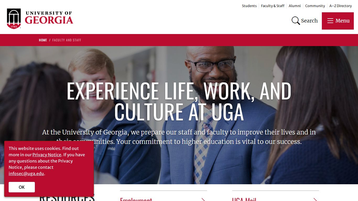 Information for Faculty and Staff | University of Georgia