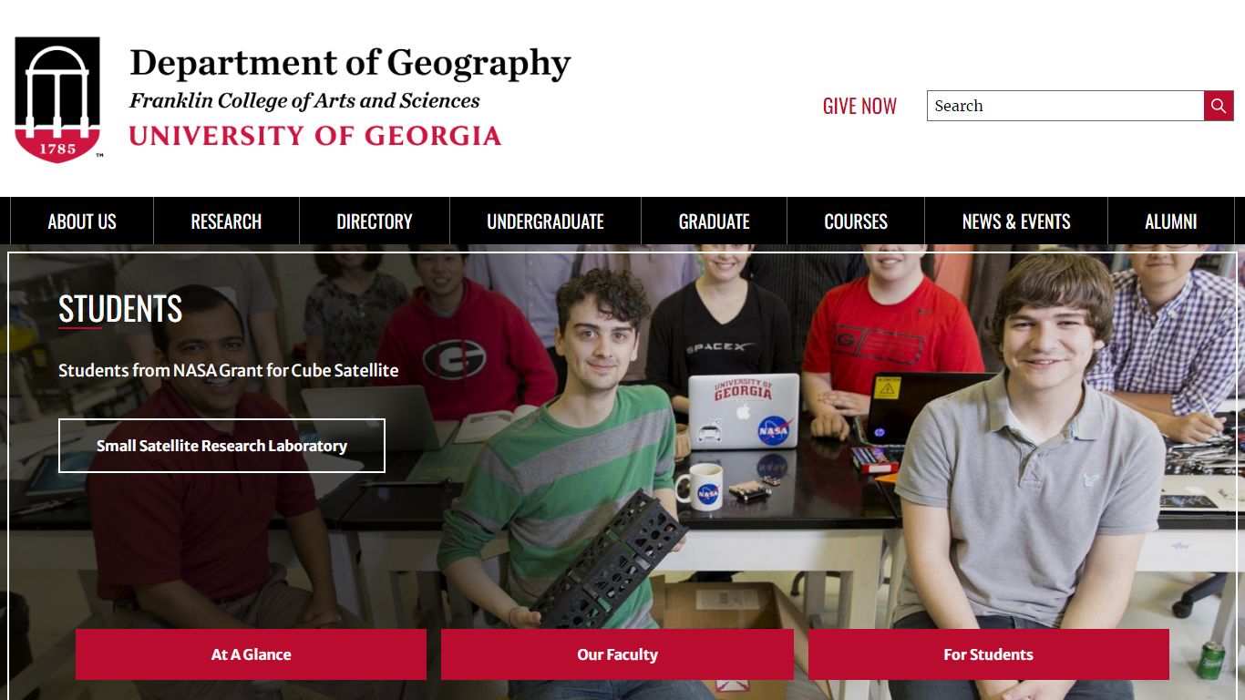 University of Georgia - Geography Department at the ...
